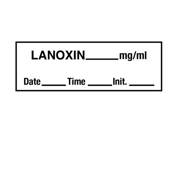 Nevs Tape, Lanoxin 1/2" x 500" White w/Black SANT-25